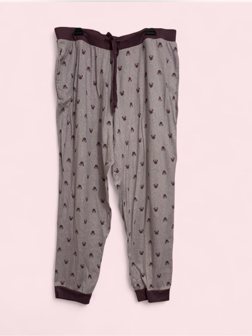 Disney Minnie Mouse Purple Mauve Lounge pajama jogger with Drawstring